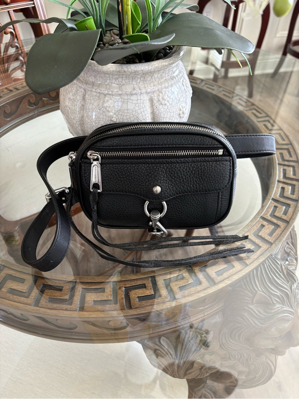 🖤🖤REBECCA MINKOFF BLACK PEBBLED LEATHER BELT BAG!🖤🖤